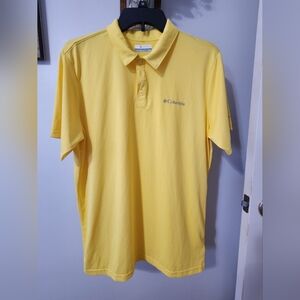 4 for $40  Columbia Men's Yellow Polo Shirt NWOT Size Medium